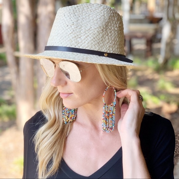 LAST PAIR! Life Of The Party Beaded Tassel Earring - Picture 3 of 4